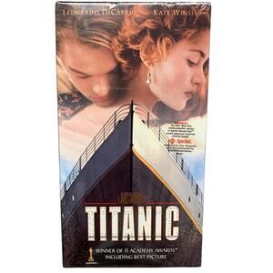 Titanic Movie VHS 1998 2-Tape Set NEW & SEALED Watermark 334813 Sprint Sticker